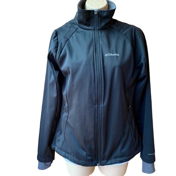Columbia Omni-shield Kruser Ridge Softshell Repellent‎ Black Jacket S - Picture 2 of 14